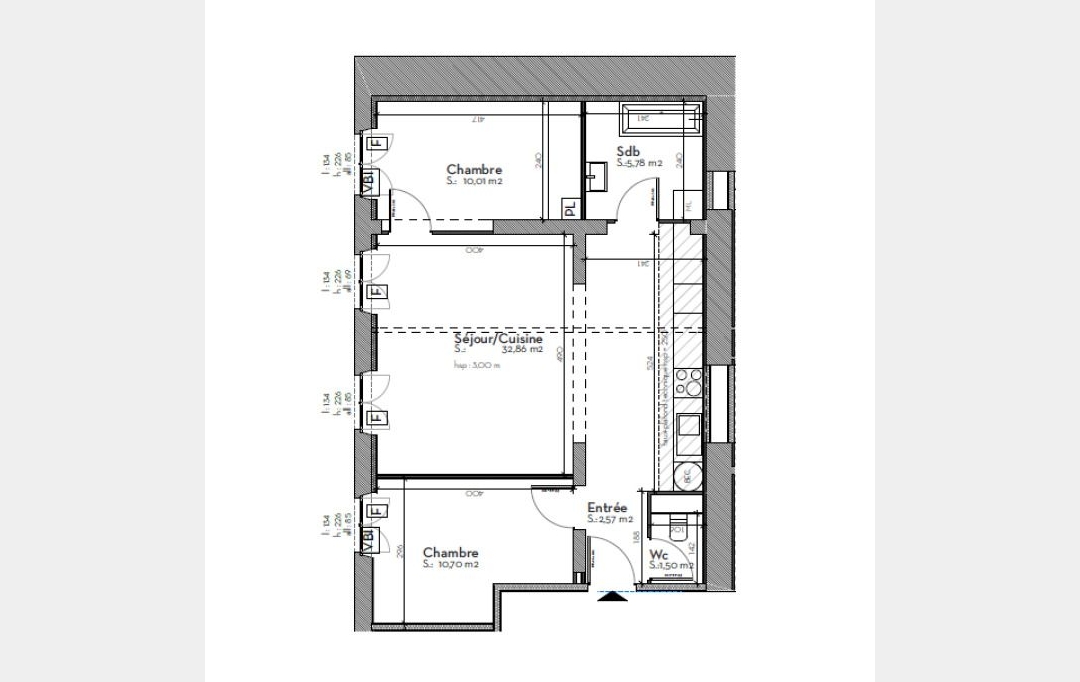 IMMOBILIERE DE FRANCE : Appartement | BORDEAUX (33000) | 64 m2 | 243 200 € 